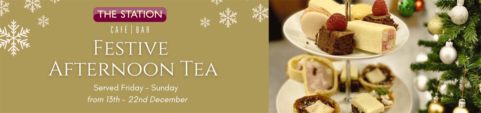 Festive Afternoon Tea at The Station Cafe | Bar