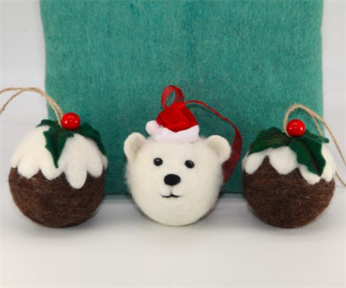 Festive Baubles Needle Felting Workshop