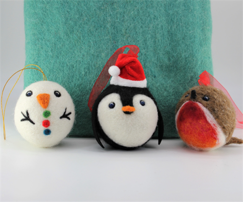 Festive Baubles Needle Felting Workshop